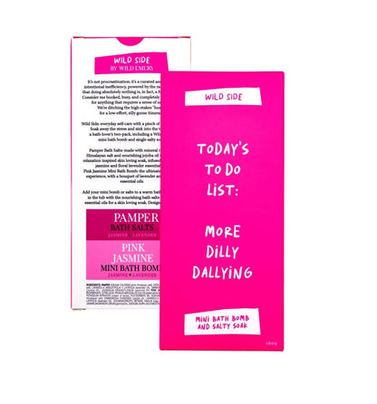 Today's To Do List: More Dilly Dallying  - Mini Bath Bomb & Salty Soak
