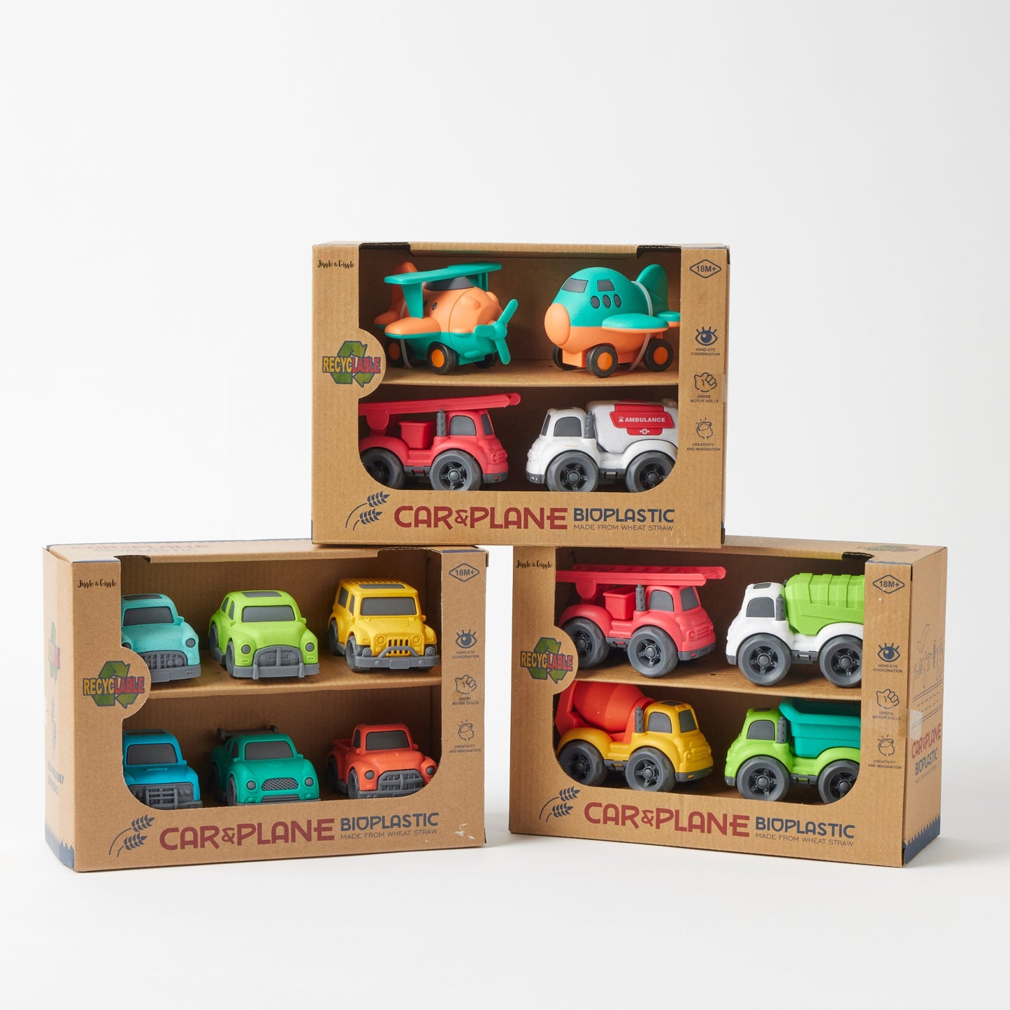 Bioplastic Car & Plane Set - Small
