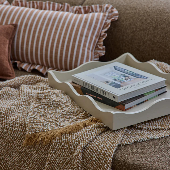 Clara Camel/Cream Throw