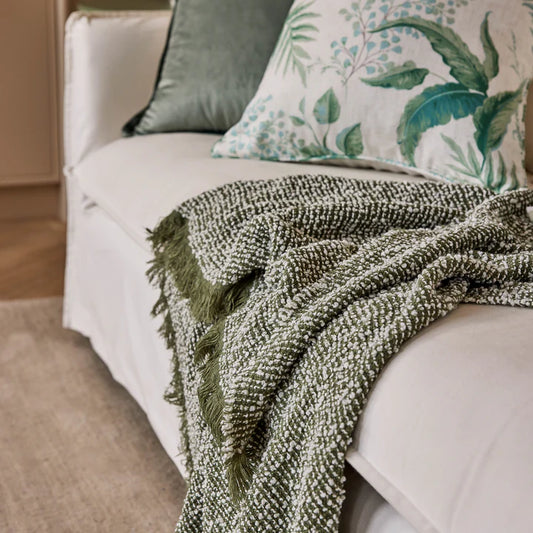 Clara Green/Cream Throw