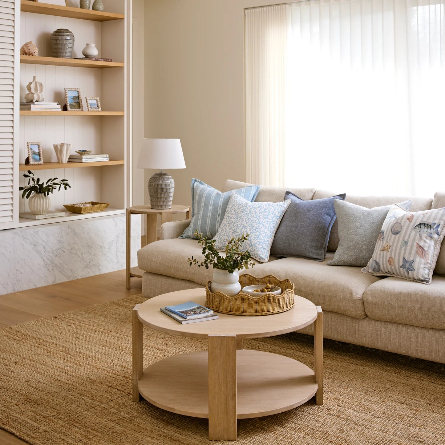 Blake Cushion | Soft Blue