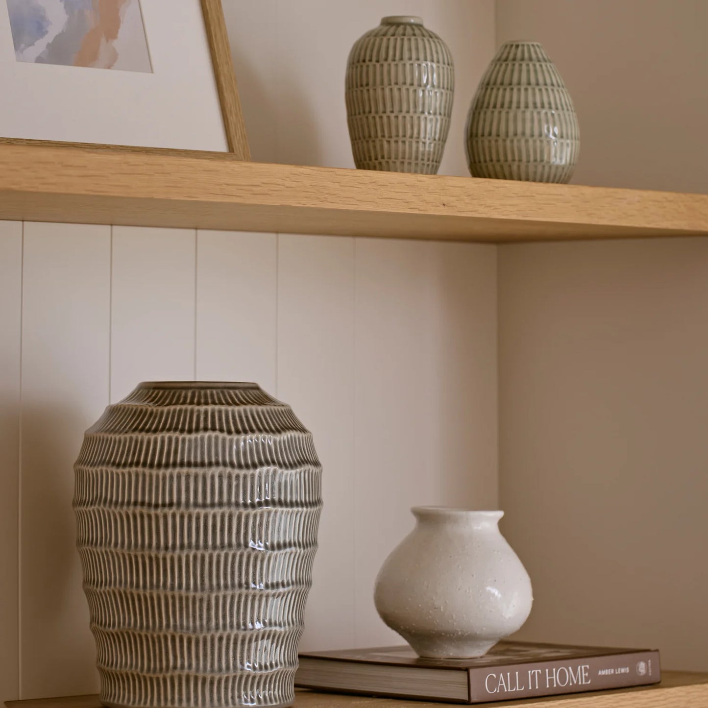 Kyoto Sea Foam Short Vase