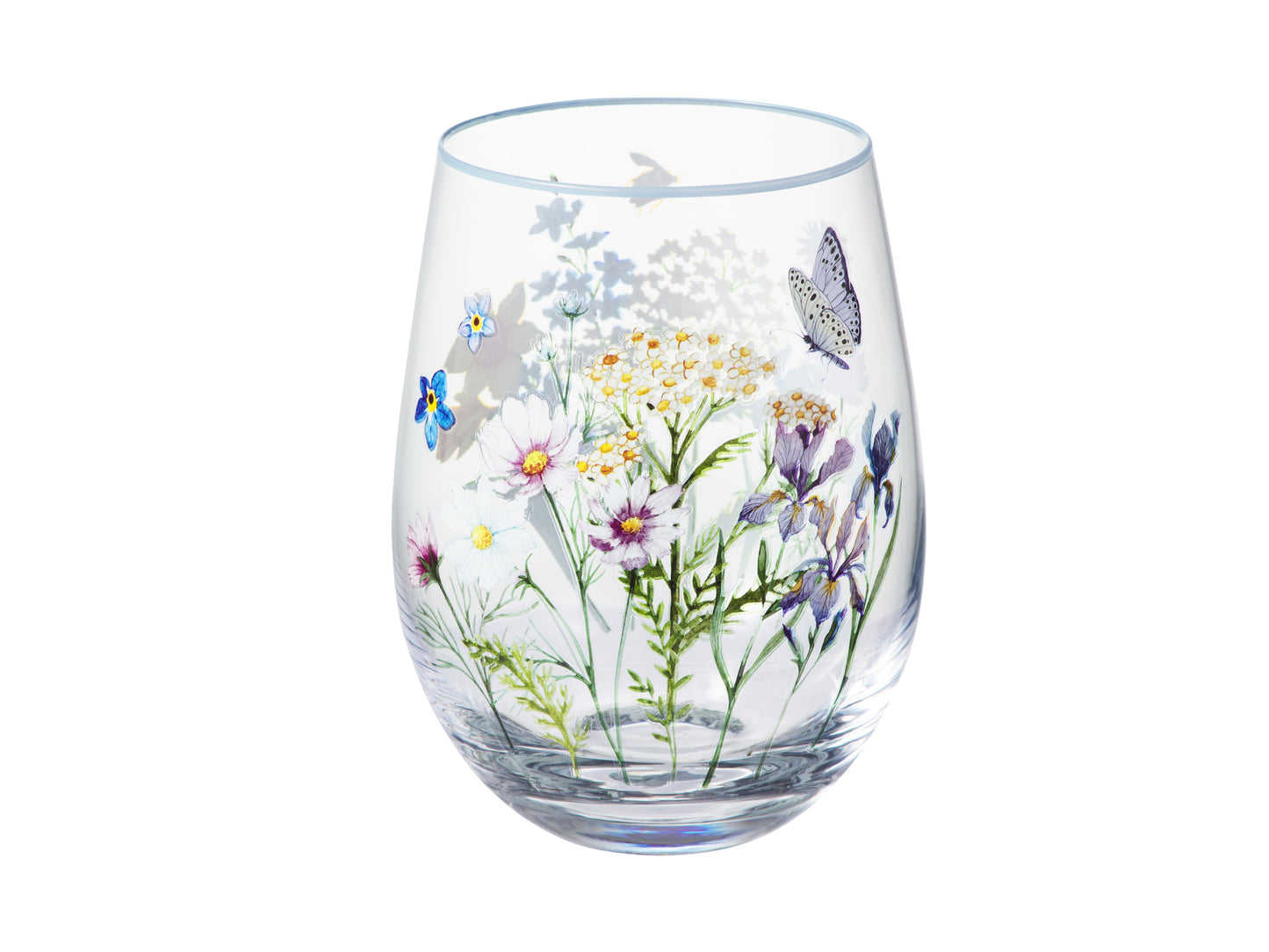 Fluttering Meadow Stemless Glass Set 2
