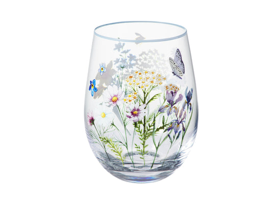 Fluttering Meadow Stemless Glass Set 2