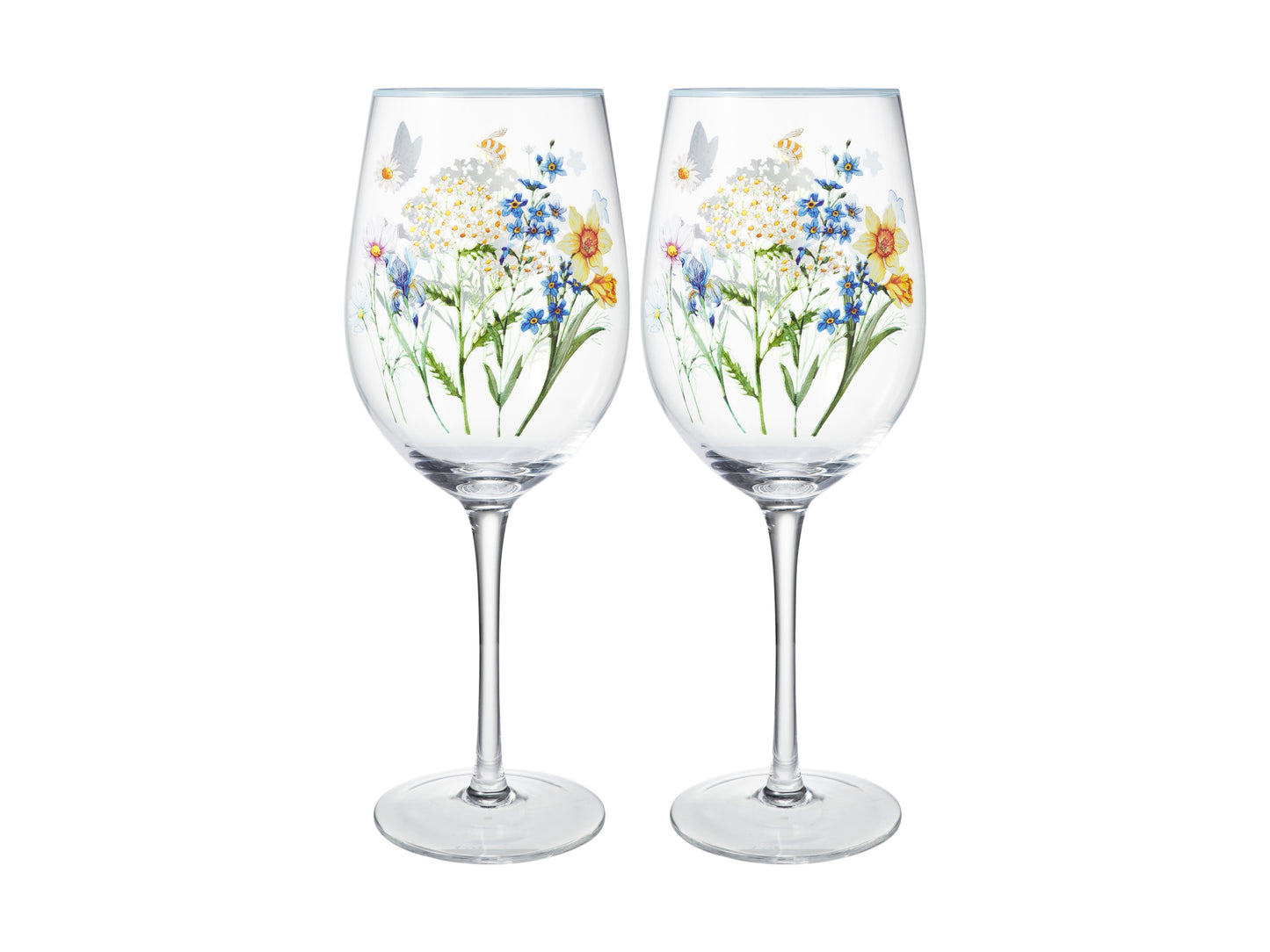 Fluttering Meadow Wine Glass Set 2