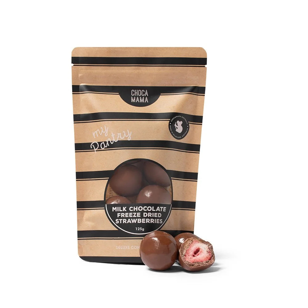 Milk Chocolate Freeze Dried Strawberries 125g