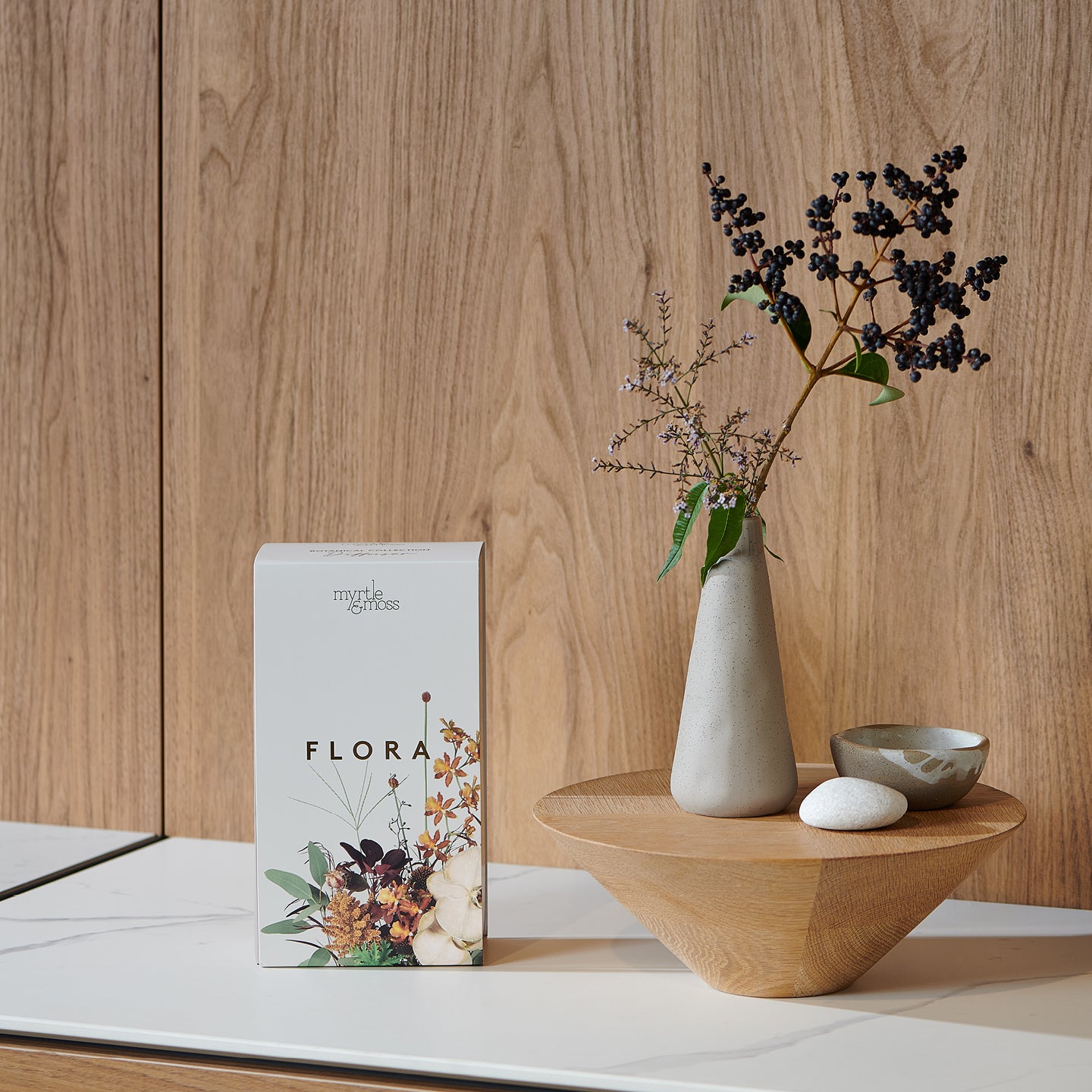 Diffuser - Flora Pebble Grey