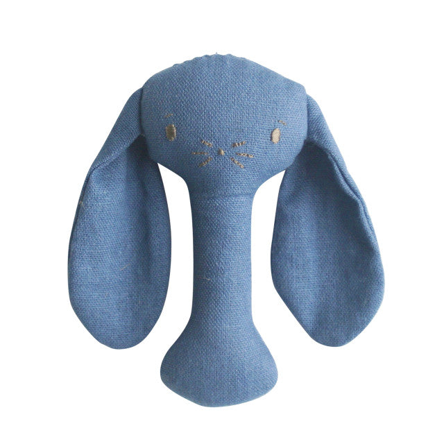 Rattle - Bobby Bunny Stick Chambray