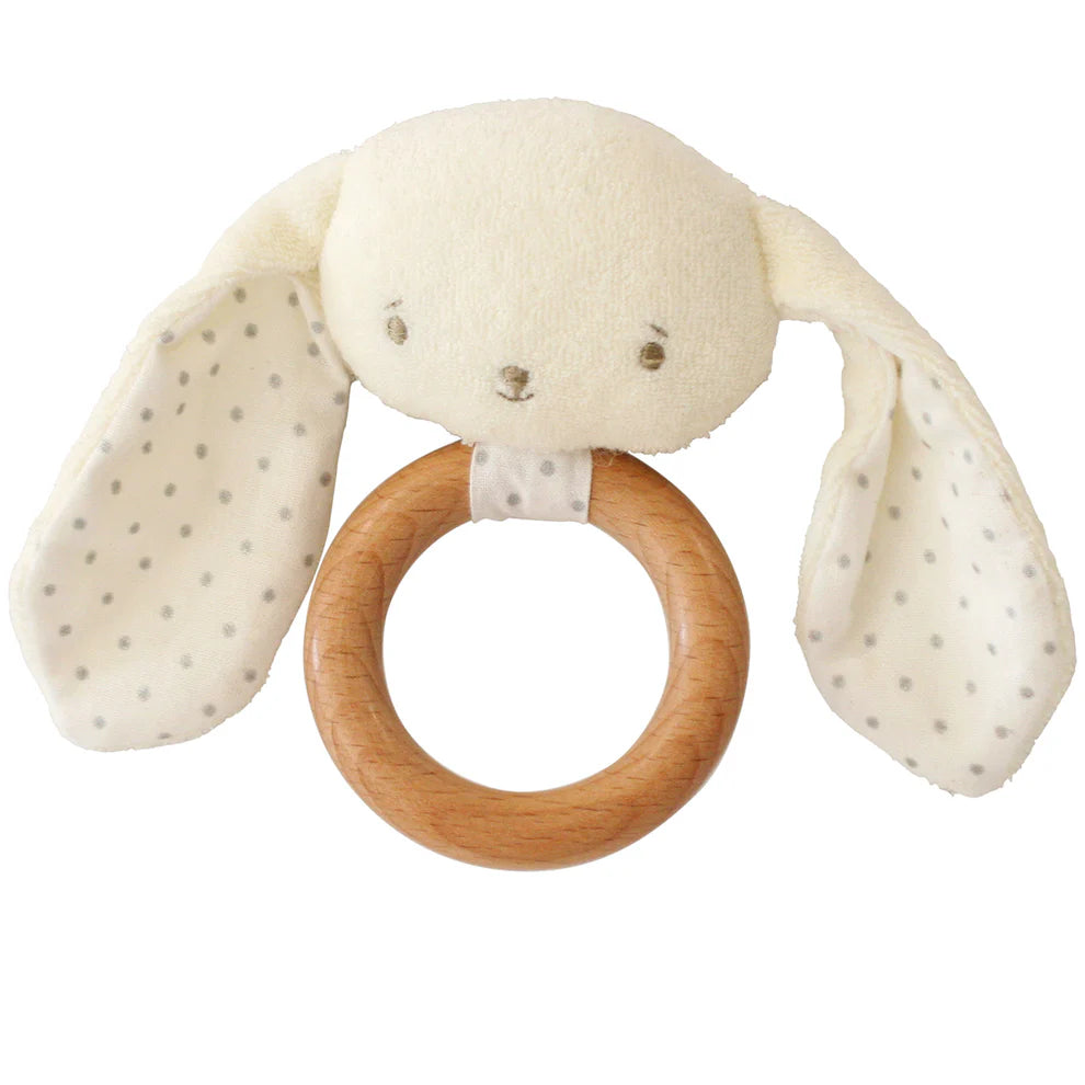 Teether/Rattle - Baby Bunny Ivory