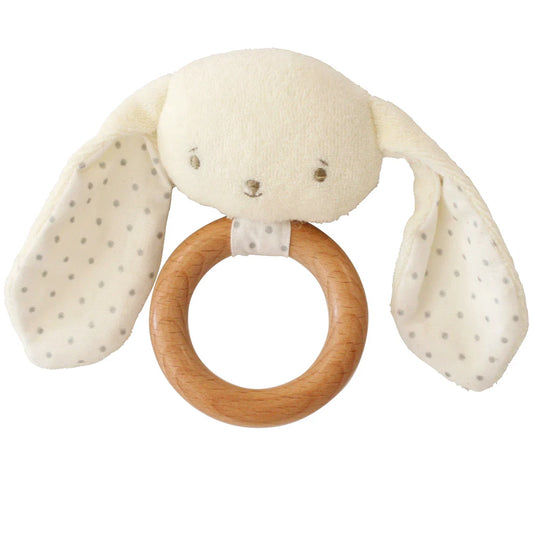 Teether/Rattle - Baby Bunny Ivory