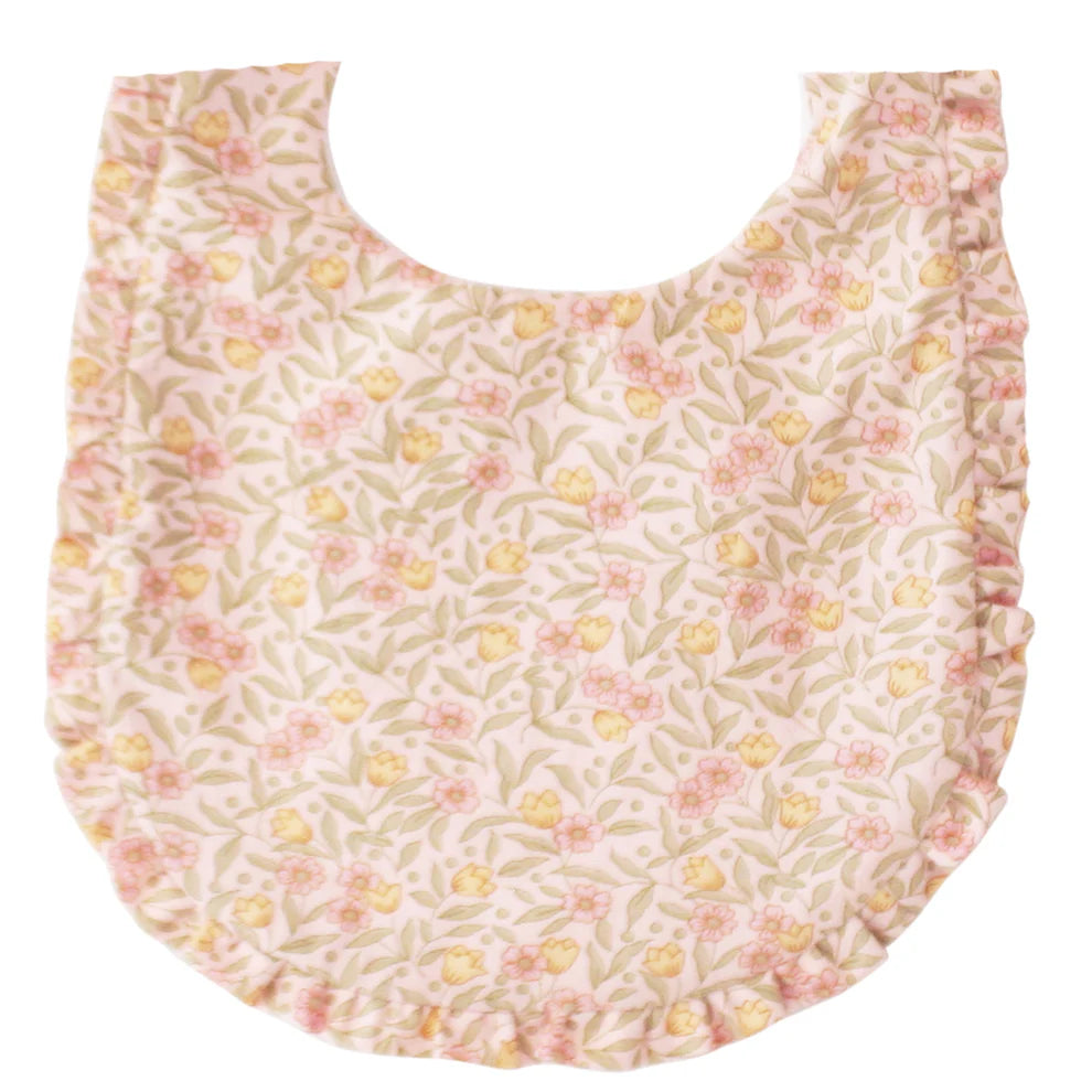 Ruffle Edge Bib | Blossom Lily Pink