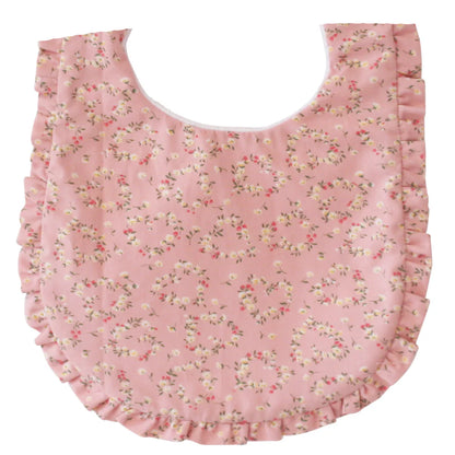 Ruffle Edge Bib | Posy Heart