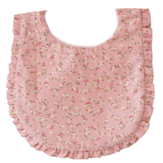 Ruffle Edge Bib | Posy Heart