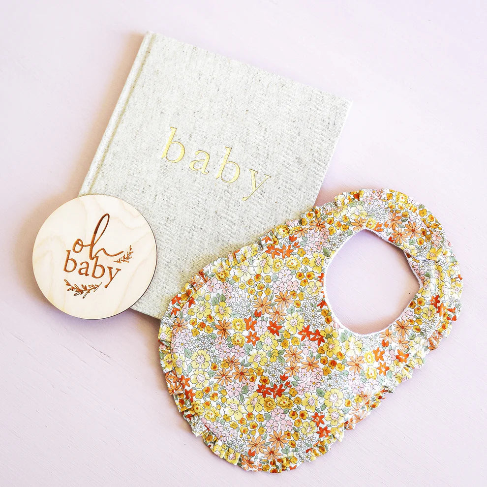 Ruffle Edge Bib | Sweet Marigold