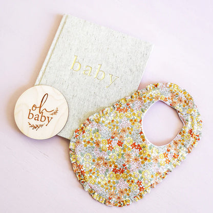 Ruffle Edge Bib | Sweet Marigold