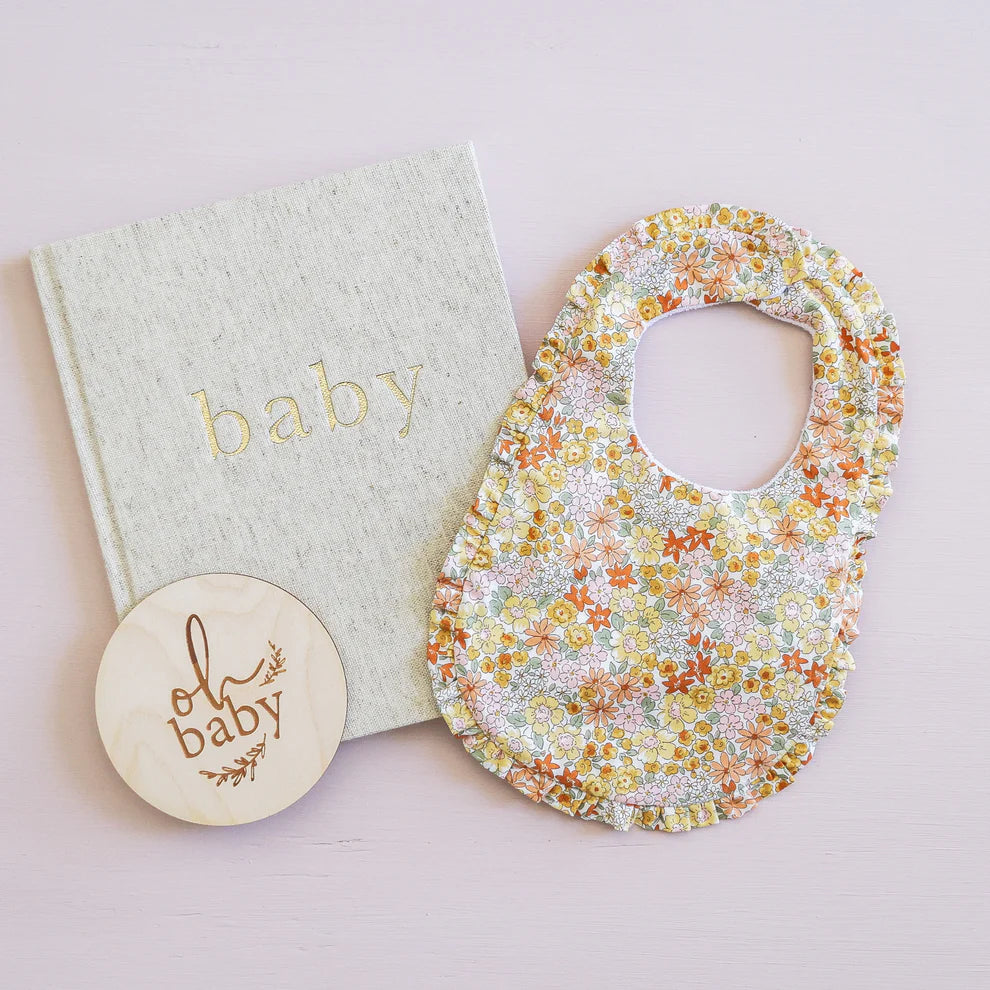 Ruffle Edge Bib | Sweet Marigold