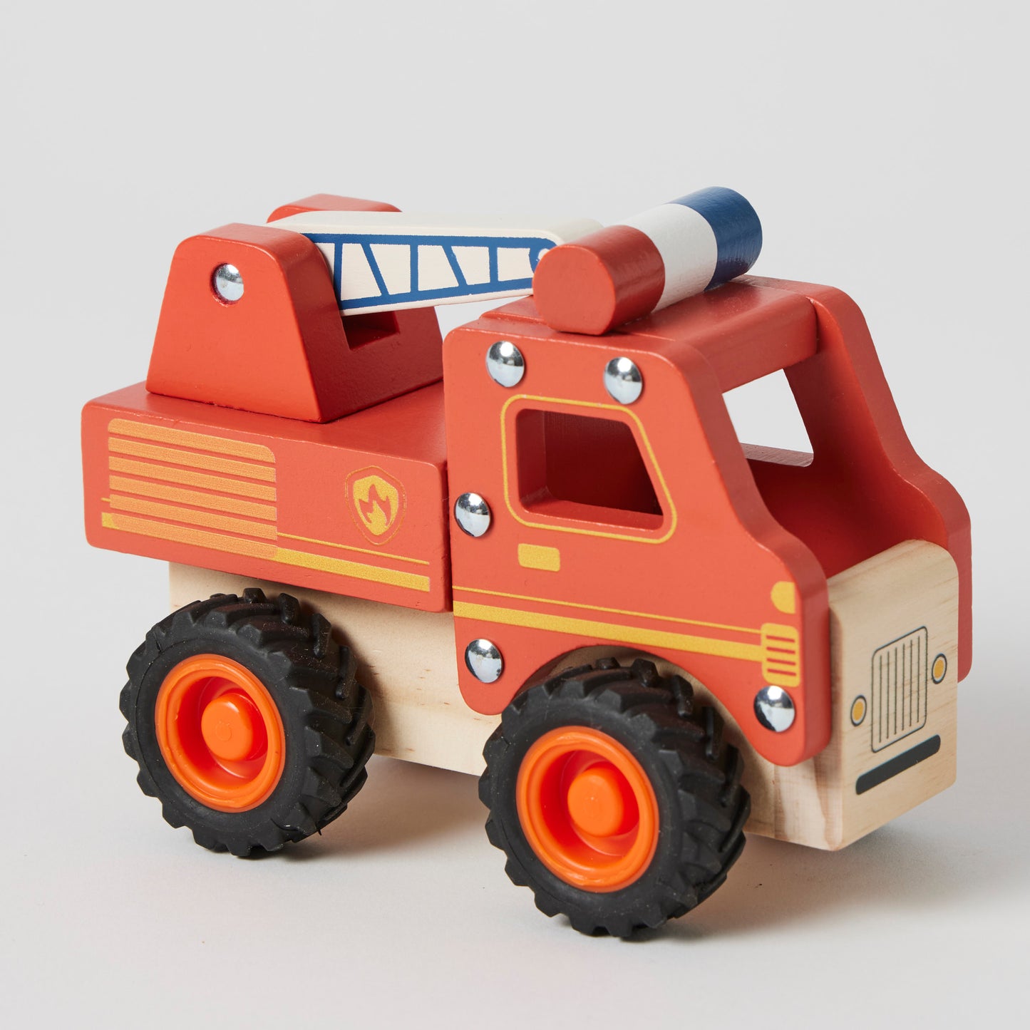 Fire Truck with Rubber Wheels