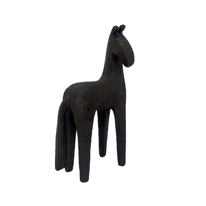 Tonto Resin Horse Sculpture Black Small