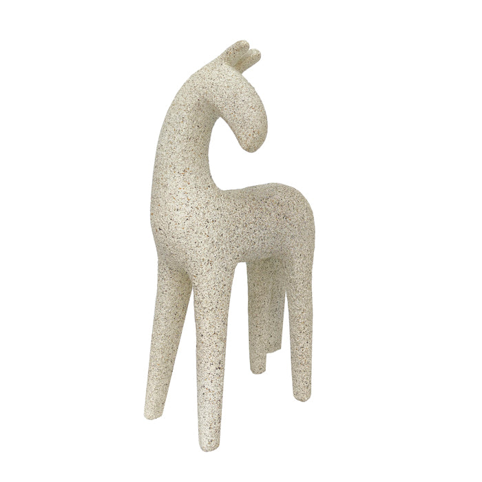 Tonto Resin Horse Sculpture White Med
