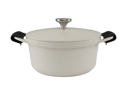 Cast Lite Non Stick Casserole 24cm | 4.2lt Ecru
