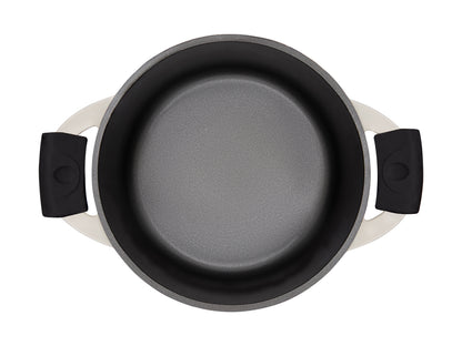 Cast Lite Non Stick Casserole 24cm | 4.2lt Ecru