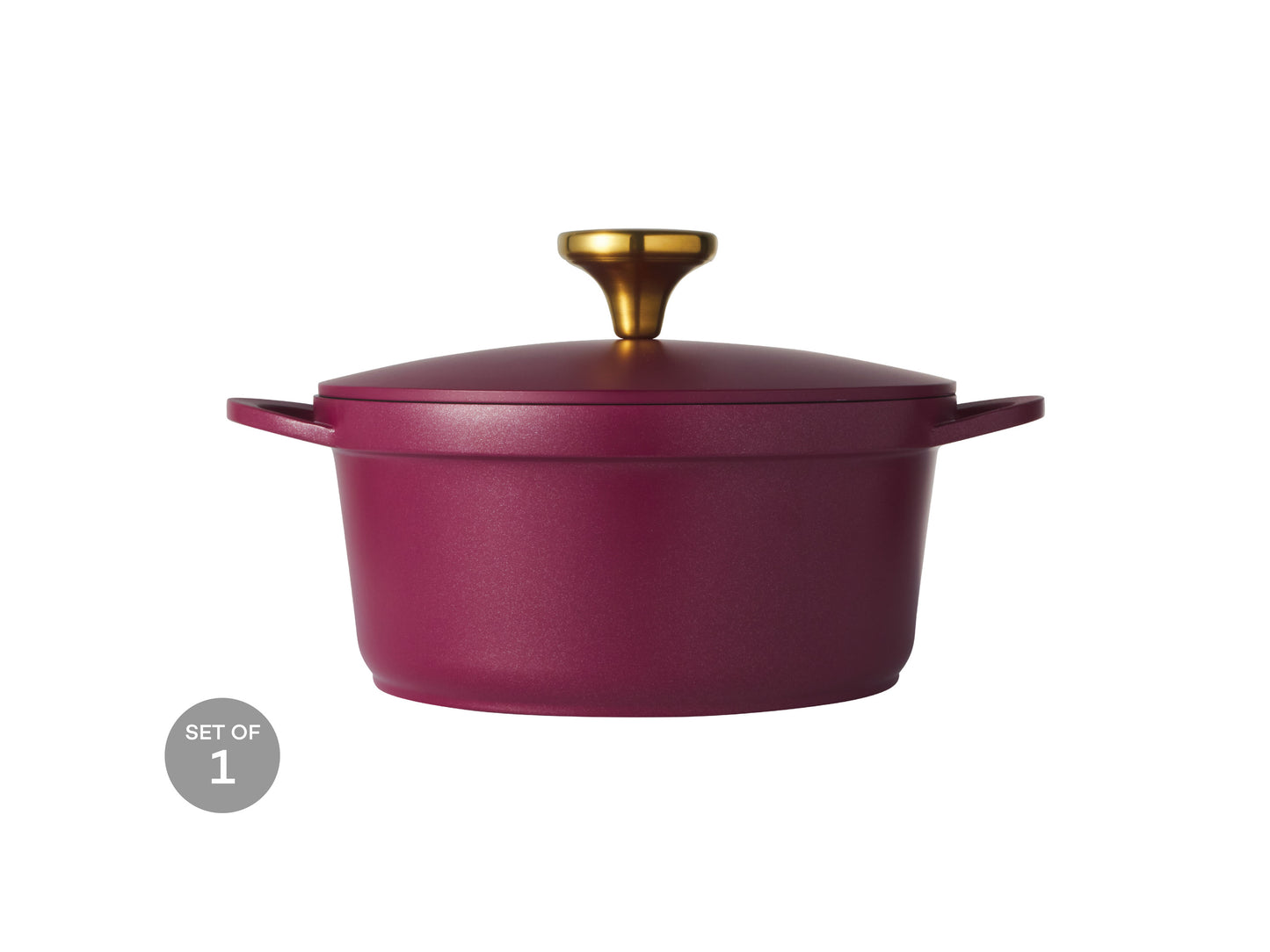 Cast Lite Non Stick Casserole 20cm | 2.4lt Cherry
