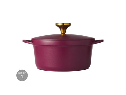 Cast Lite Non Stick Casserole 20cm | 2.4lt Cherry