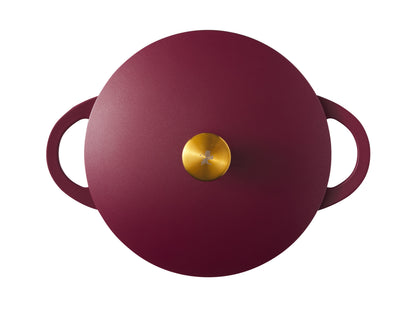 Cast Lite Non Stick Shallow Casserole 28cm | 4.0lt Cherry