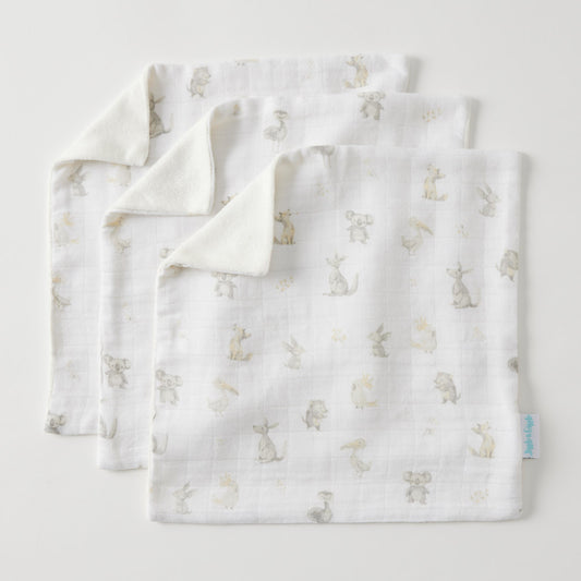 Little Aussie Critters Face Washer Set