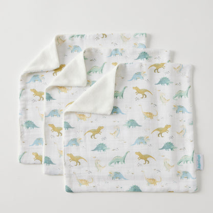 Dallying Dinosaurs Face Washer Set