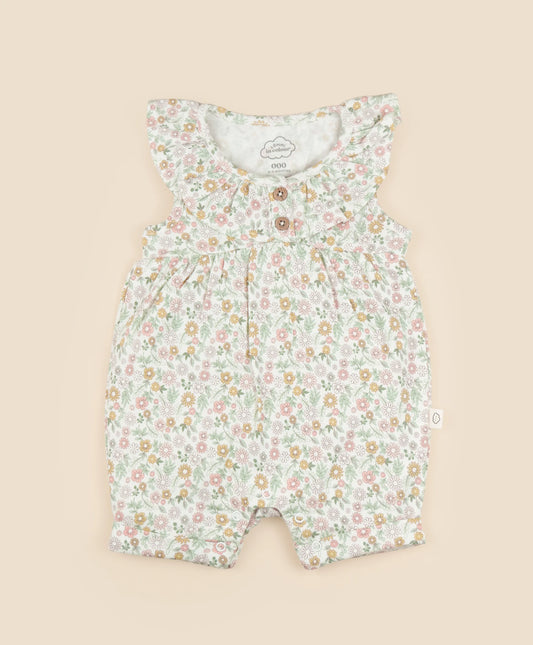 Ruffle Romper - Daisies