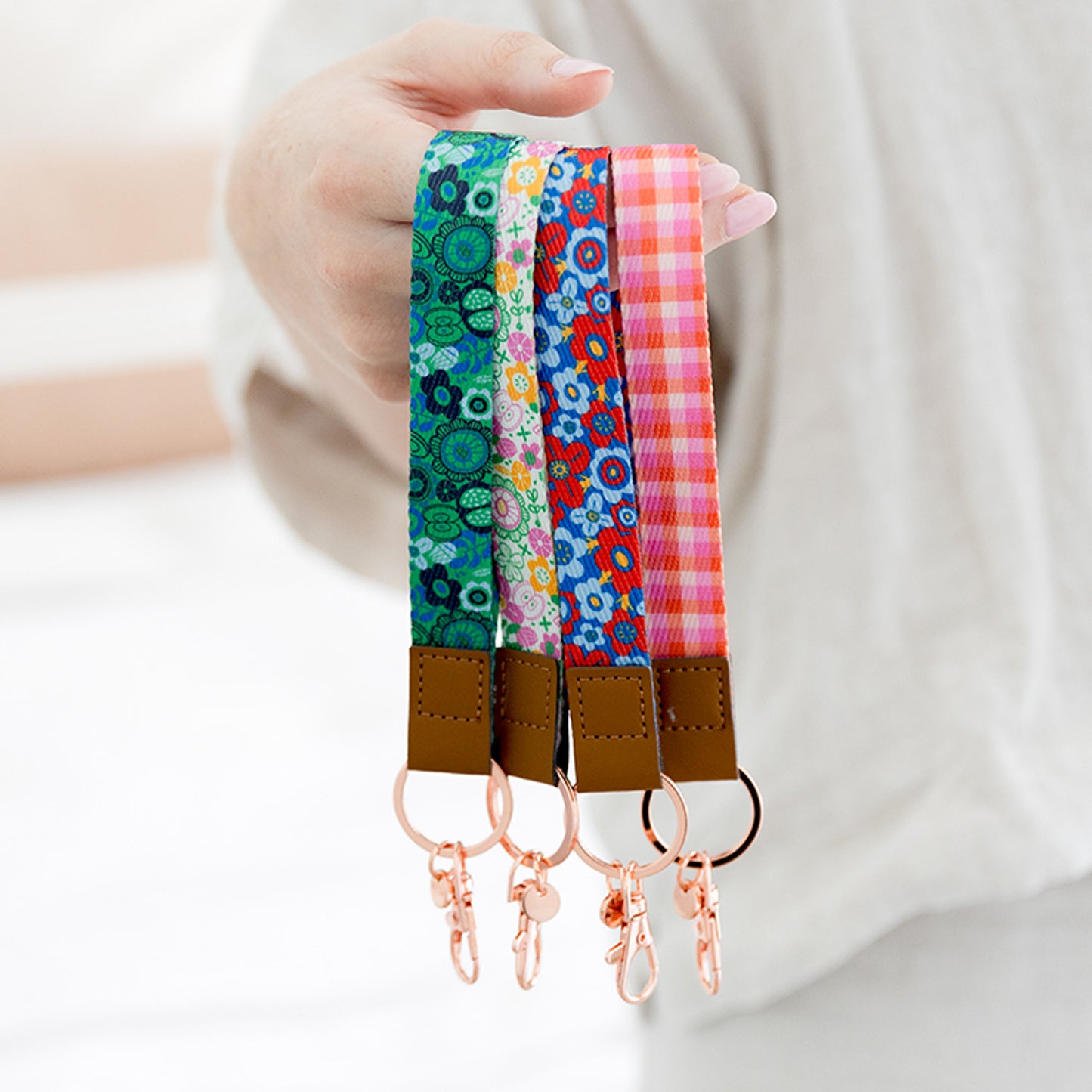 Wristlet Keychain | Plaid