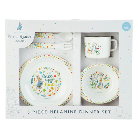 Classic Petter Rabbit 5pc Dinner Set
