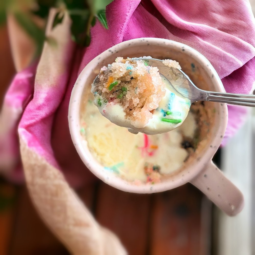 Cake in a Mug - Fairybread