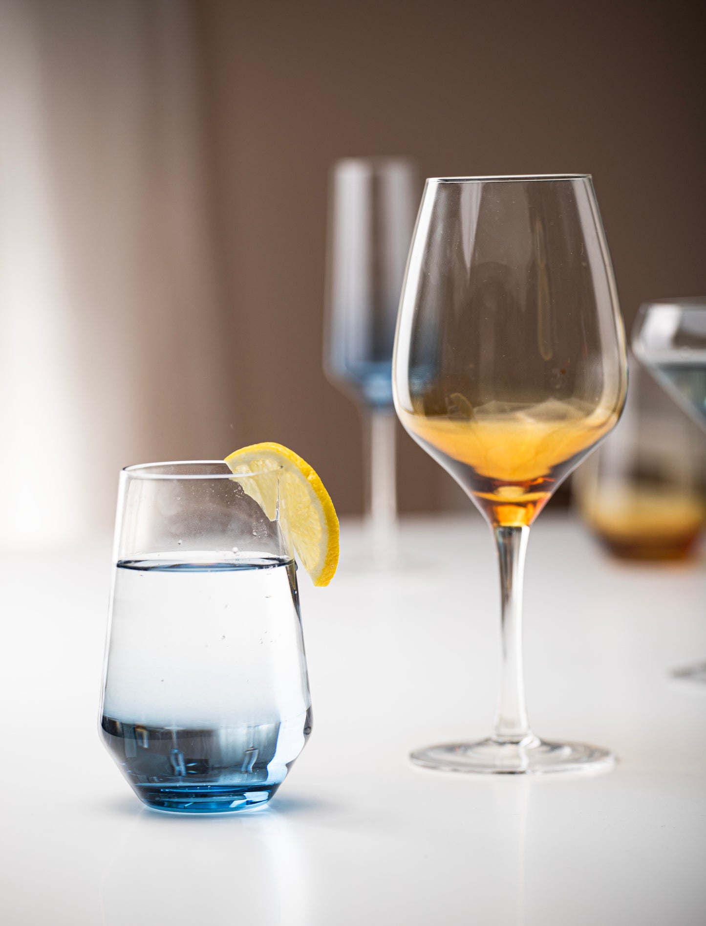 Prism Wine Glasses | Amber