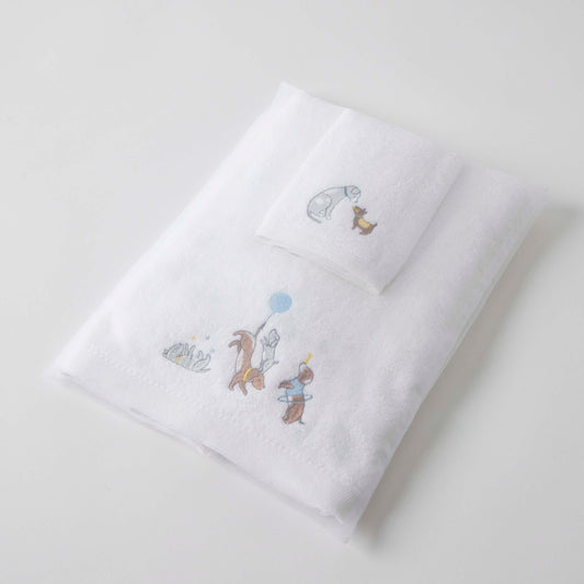 Baby Towel & Washer Set - Puppy Play