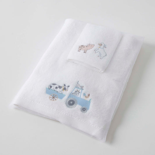 Baby Towel & Washer Set - Farm Fun