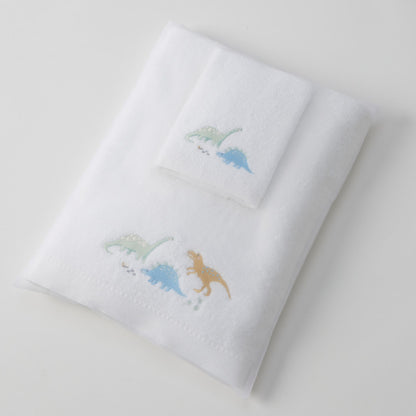 Baby Towel & Washer Set - Dallying Dinosaur