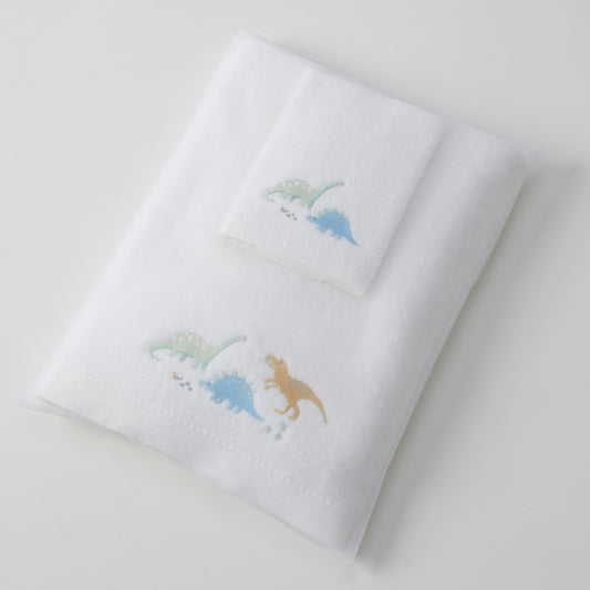 Baby Towel & Washer Set - Dallying Dinosaur