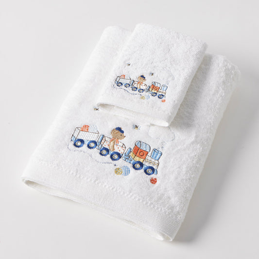 Baby Towel & Washer Set -  Toot Toot Bear