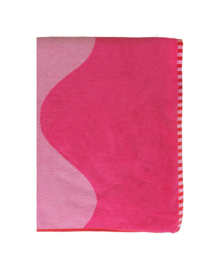 Premium Cotton Beach Towel | Raspberry Jelly