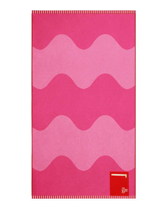Premium Cotton Beach Towel | Raspberry Jelly