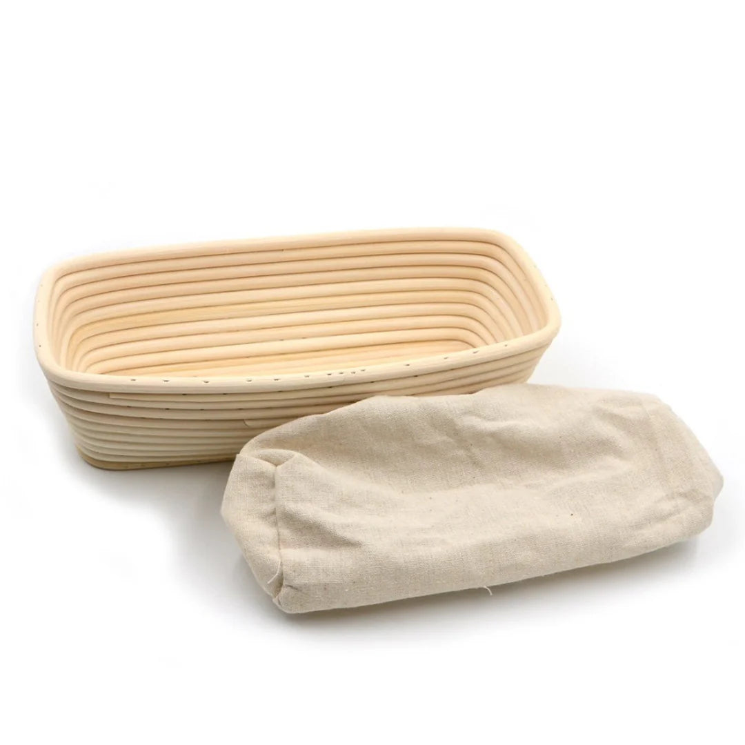 Brunswick Bakers 26cm Rectangular Proving Basket with Liner
