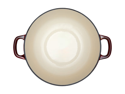Cast Iron Round Casserole 28cm/6.2lt Merlot