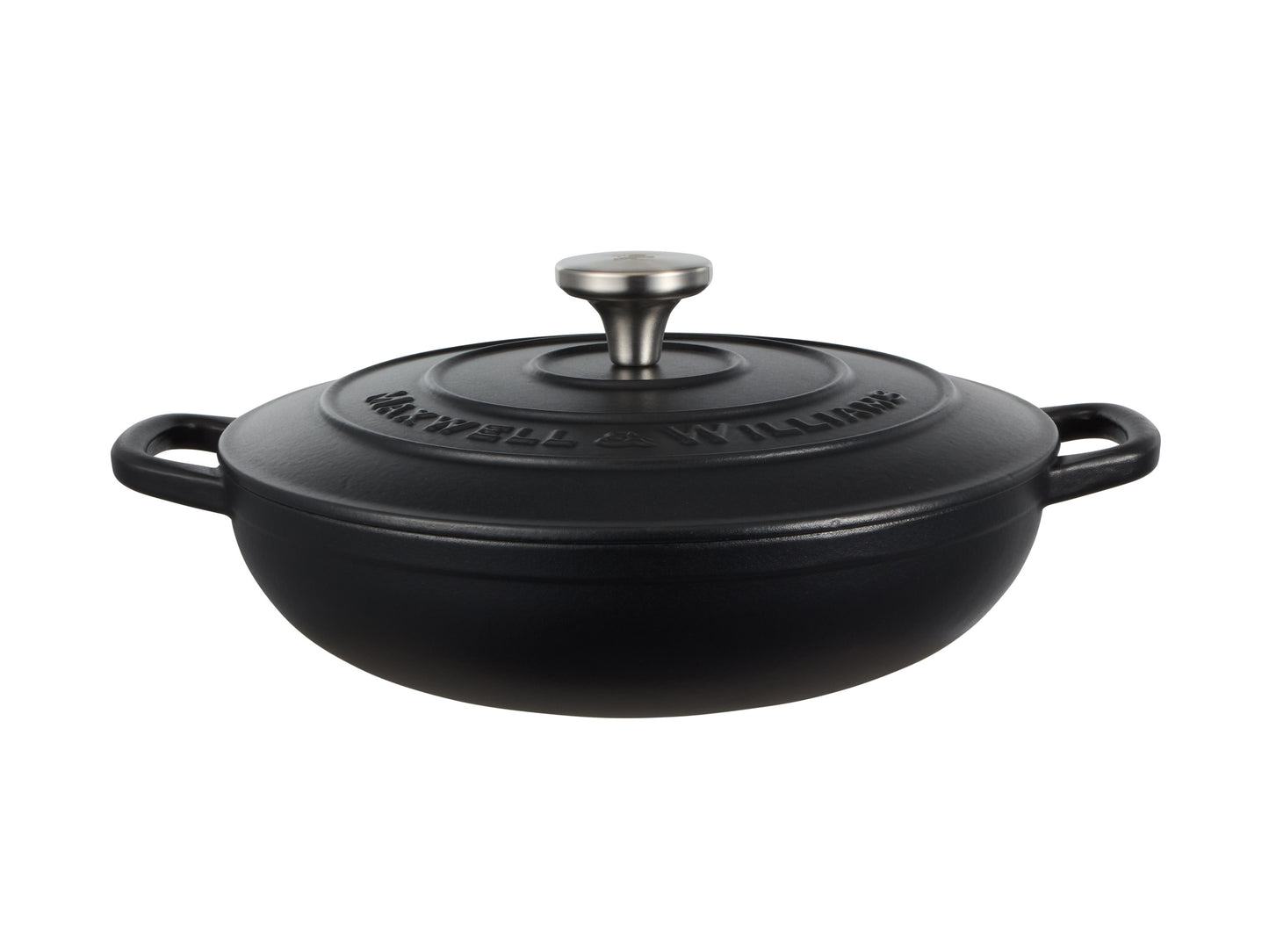 Cast Iron Braiser 27cm/3.3lt Black