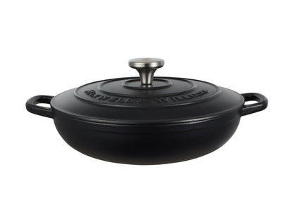 Cast Iron Braiser 27cm/3.3lt Black