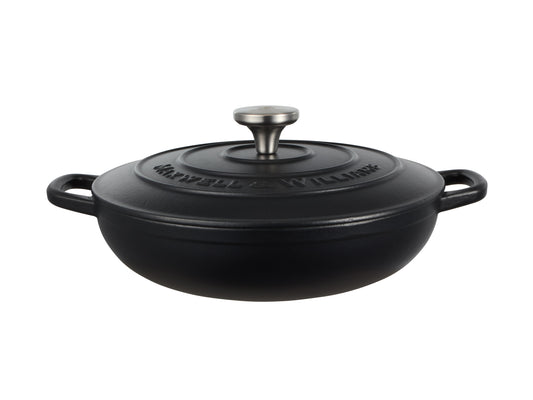Cast Iron Braiser 27cm/3.3lt Black