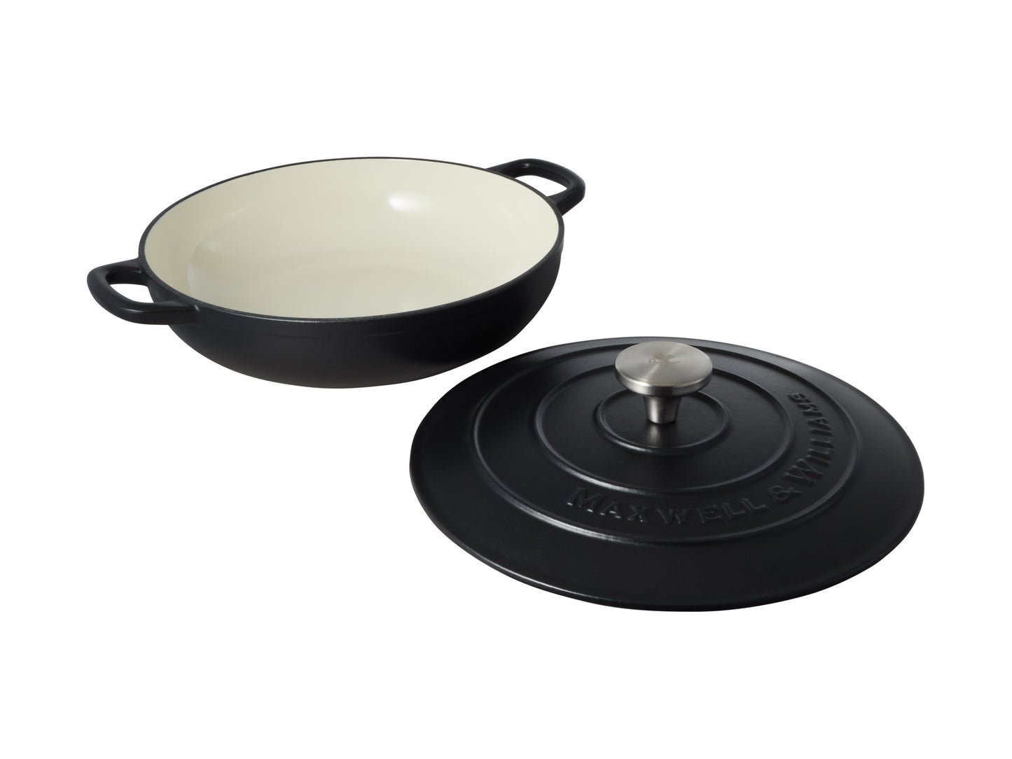 Cast Iron Braiser 27cm/3.3lt Black