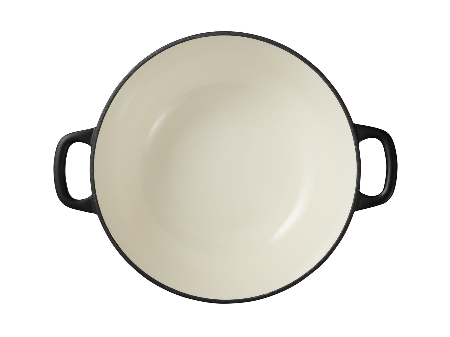 Cast Iron Round Casserole 28cm/6.2lt Black