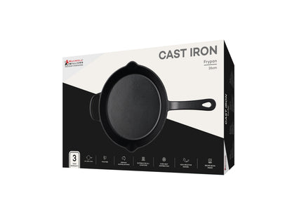Cast Iron Frypan | 26cm Black